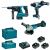MAKITA Aku sada DGA506+DHR243+DDF492 Li-ion LXT 18V/5,0Ah