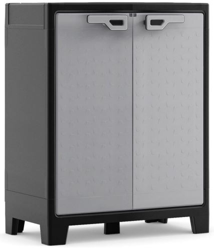 KETER Titan Low Cabinet velkovní voděodolná skříň 100 x 80 x 44 cm šedočerná 240618