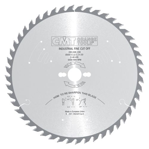 CMT Industrial Pilový kotouč pro podélné a příčné řezy - D450x3,8 d30 Z66 HW Odhlučněný