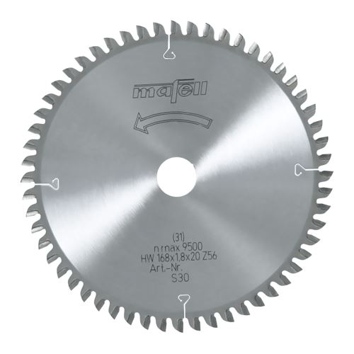 MAFELL 092482 Pilový kotouč-HM, 168 x 1,2/1,8 x 20 mm, Z 56, WZ