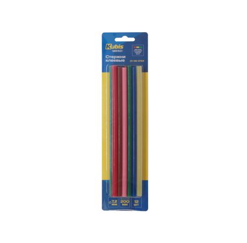 Tyčinky tavné, mix barev 7.2*200 mm, 12 ks (po 2 ks)