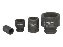 hlavice nástrčná rázová, 3/4“, 27mm, L 52mm, CrMoV, FORTUM