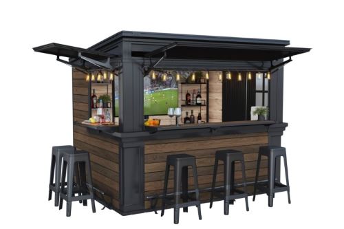 KETER Zahradní domek Deco Bar Duo Walnut s podlahou 17214514