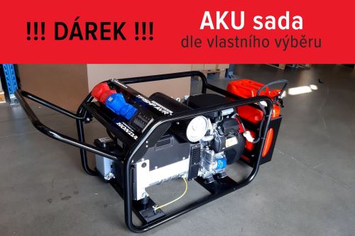 Honda Generga Třífázová elektrocentrála TP 15 HP s podvozkem