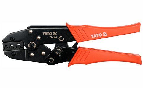 Kleště lisování neizolovaných fastonů a oček 0,5 – 10,0 mm2, Yato, YT-2300