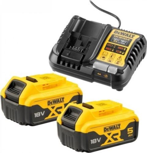 DEWALT DCB1104P2 XR aku sada baterie a nabíječka 2x18V 5,0 Ah