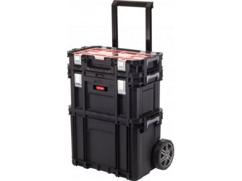 KETER CONNECT ROLLING WORK SHOP Mobilní sada kufrů 56x37x70cm černá 238273