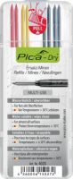 PICA Dry- náhradní tuhy do značkovače černá+červená+žlutá 1 bal/8ks