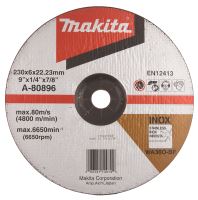 MAKITA brusný kotouč na kov  230x6x22 nerez (1)