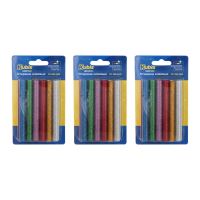 Tyčinky tavné, mix barev se třpytem  11.2*100 mm, 12 ks (po 2 ks) (2)