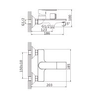 Vanová baterie MIXXUS PREMIUM ALEX 009 (EURO) (1)