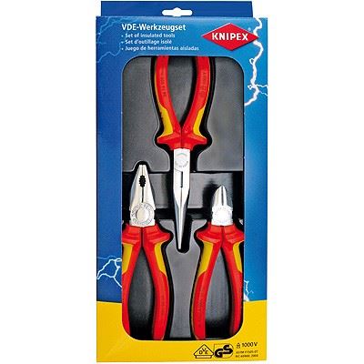 KNIPEX 002012 Sada elektrikářských kleští VDE 3Ks