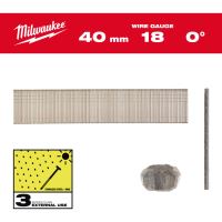 MILWAUKEE 18G Kolářské hřebíky nerez, 40 mm - 5 000 ks