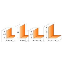 CMT C935 Falcovací fréza na polodrážku - H12,7 D34,9x12,7 S=12 HW (2)