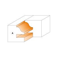 CMT Profil-kontra fréza na rám MAN - D130 d50 Z2 ALU (2)