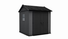 KETER zahradní domek Newton Plus wide 9x7,5 šedý s podlahou 17212879 (1)