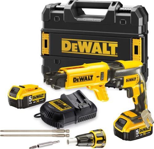 DEWALT DCF620D2 BEZUHLÍKOVÝ šroubovák do sádrokartonu 18 V Li-Ion 2,0 Ah
