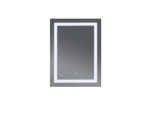Koupelnové zrcadlo s LED osvětlením, protizamlžovací funkcí a regulací jasu, MR08-80×60-REVERSE Tall