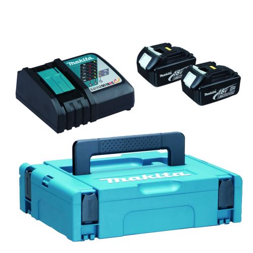 MAKITA MAKITA aku sada baterek 2x3Ah + nabíječky 18V v kufru