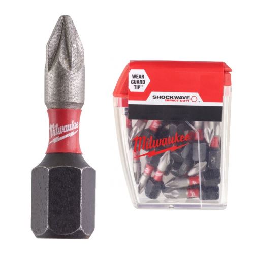 MILWAUKEE Shockwave bit křížový PZ1x25mm 1/4 Impact Duty - 25ks