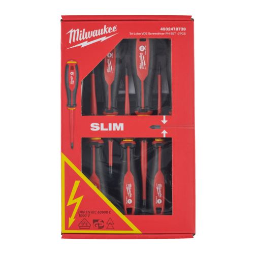 MILWAUKEE 4932478739 sada  elektrikářských šroubováků Tri-Lobe VDE 7 ks