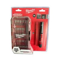MILWAUKEE 4932498608 sada bitů 38 dílů SHOCKWAVE se svítilnou