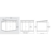KETER 17210836 CORTINA 9x7 zahradní domek, 279 x 218 x 226 cm, šedý 255060 (5)
