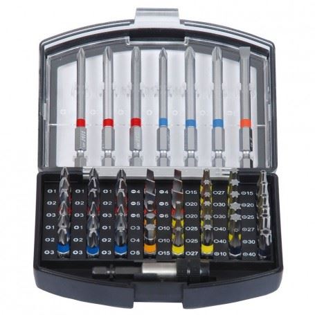 PROJAHN sada bitů PR-Color-Bit-box 1/4"/56 dílů