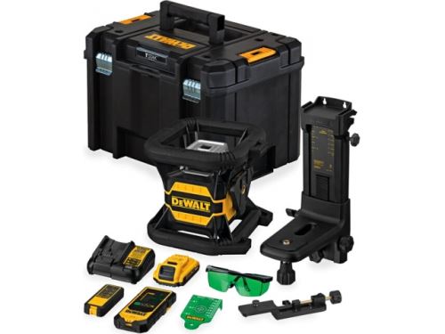 DEWALT DCE080D1GS zelený rotační laser v kufru TSTAK
