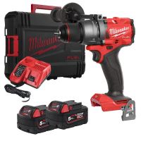 MILWAUKEE M18FDD3-502X aku bezpříklepový vrtačka v kufru 2x5Ah baterie ZDARMA SADA BITŮ