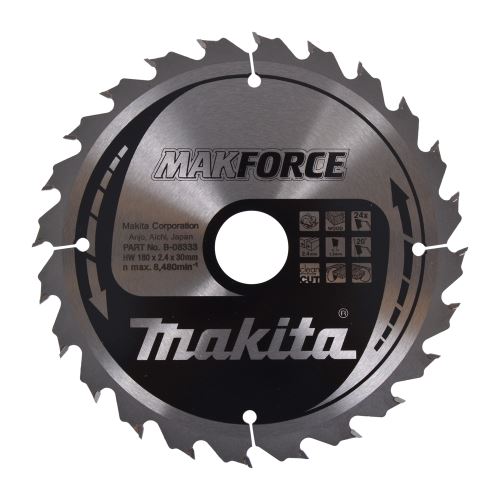 MAKITA pilový kotouč 180x30 24 Z =new B-32231