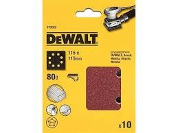 DEWALT Brusný papír 115 x 115 mm, P 80 10 kusů