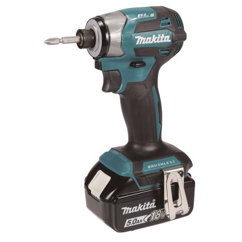 MAKITA Aku rázový šroubovák 1/4" Li-ion LXT 18V/5,0Ah, Makpac DTD173RTJ