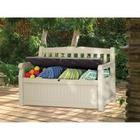 KETER 230398 EDEN GARDEN BENCH 265L Úložná lavice 140 x 60 x 84 cm, béžová/hnědá 17190198 (3)