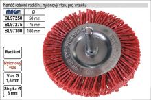 MAGG Kartáč rotační radiální nylonový 100mm BL97300