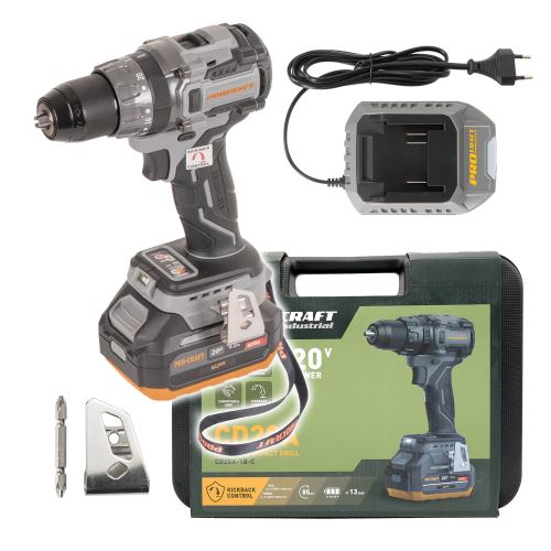 Aku vrtací šroubovák Procraft Industrial CD20A