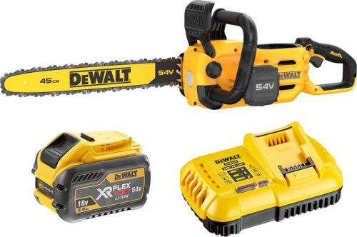 DEWALT DCMCS574X1 FLEXVOLT 54 V aku řetězová pila 45 cm + 1 x 9,0Ah baterie, nabíječka a kufr