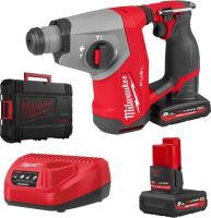 MILWAUKEE M12FHAC16-502X  aku kombinované kladivo sds plus M12 2x5Ah baterie v kufru 4933499185