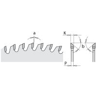 CMT CHROME C283 Pilový kotouč na lamino bez předřezu - D300x3,2 d30 Z96 HW (1)