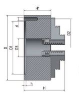 OPTIMUM 4-čelisťové sklíčidlo s centrickým upínáním ø 100 mm OPTIMUM 4-čelisťové sklíčidlo s centrickým upínáním ø 100 mm