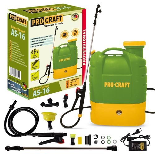 Aku postřikovač Procraft AS-16