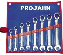 PROJAHN GearTech Sada ráčnových klíčů s přepínací páčkou 8 dílů