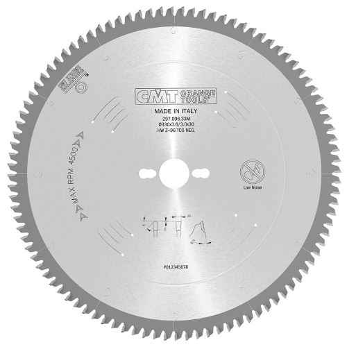 CMT Pilový kotouč na lamino, plast a neželezné kovy - D330x3,2 d30 Z96 HW Odhlučněný