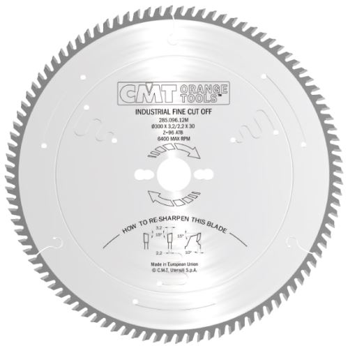 CMT Industrial Pilový kotouč pro finální příčné řezy - D350x3,5 d30 Z108 HW