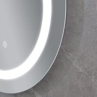 Koupelnové zrcadlo s LED osvětlením, protizamlžovací funkcí a regulací jasu, MC03-60 Plain (3)