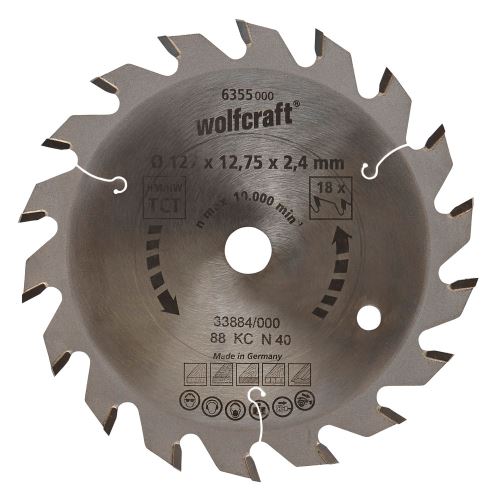 Wolfcraft Wolfcraft pilový kotouč středně hrubé řezy ø190x16 Z30 6375000