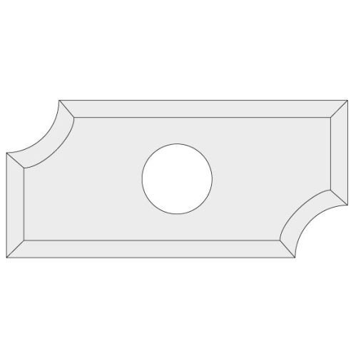 IGM N031 Žiletka tvrdokovová radiusová - R5 19,5x9x1,5 LaminoMDF