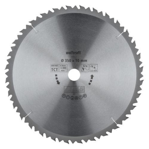 Wolfcraft Wolfcraft pilový kotouč pro cirkulárky hrubé řezy, pr. 450x30 Z40 6595000