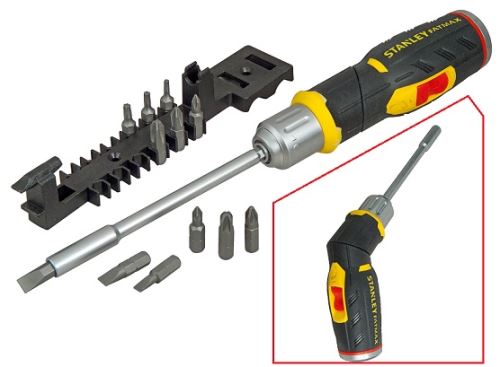 STANLEY FatMax Ráčnový šroubovák s pistolovou s 12 bity FMHT0-62691