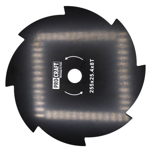Nůž křovinořezu (kotouč) (D255*25.4) 8T PROCRAFT